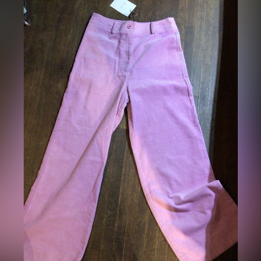 NEW! DELUC Orchid  Corduroy Wide-Leg Pants